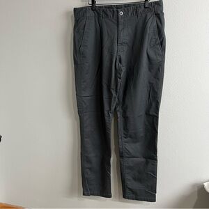 Men’s Northface 5 pocket pants grey sz 34 long. Waist 17 rise‎ 11 inseam 33.
